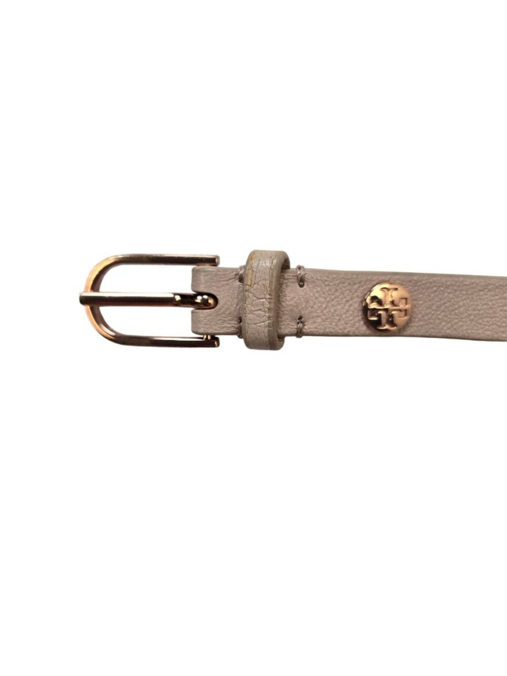 Tory Burch Double Wrap Logo Pink Leather & Rose Gold Bracelet - Picture 3 of 6